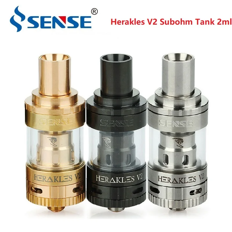 

Clearance Original Sense Herakles V2 Subohm Tank 2ml E-cigarette Atomizer w/ Top Filling & Adjustable Airflow Design Vs Zeus X