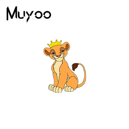 Лев Король Simba акриловая брошь милая сумка в виде льва аксессуары для одежды художественные эпоксидные броши булавка - Окраска металла: 8