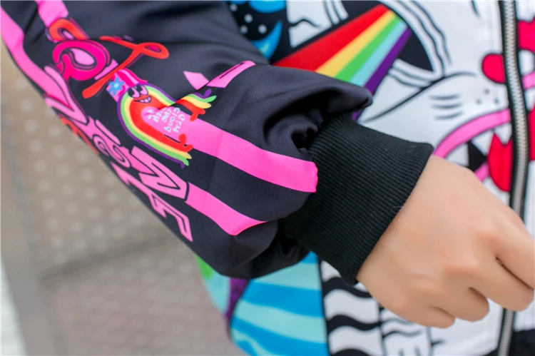 Куртка в стиле хип-хоп, женская уличная куртка Harajuku, пальто, женская Повседневная модная бейсбольная куртка с принтом в стиле панк, верхняя одежда jaqueta SL208