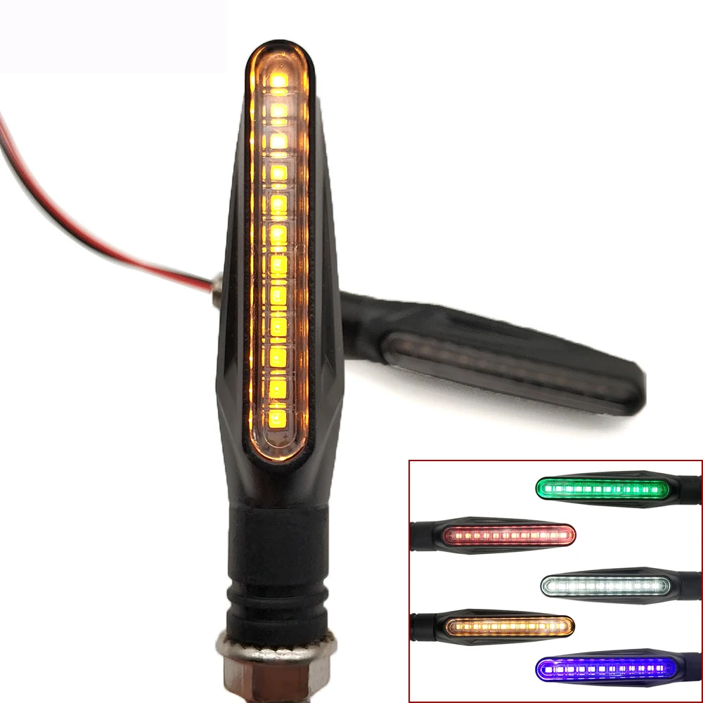 

Motorcycle LED signal light Universal Flexible Turn Indicator Light For Kawasaki KLZ1000 Versys W800 Cafe KX 85 125 250 250F 100