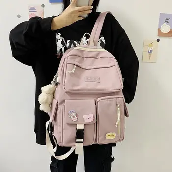 

Japanese Harajuku student schoolbag female Korean ins college style wild travel backpack girl High school student shoulder bag