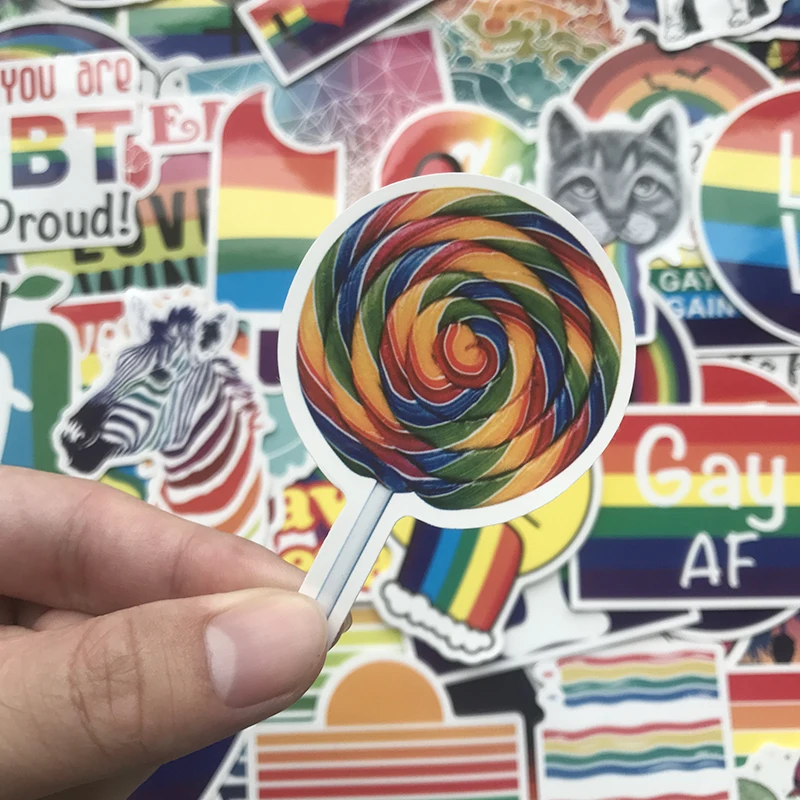 100pcs rainbow sticker 5