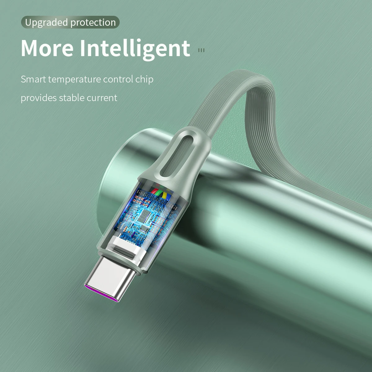 Плоский кабель для быстрой зарядки ROCK type-C 5A для samsung S9 S8 Xiaomi mi9 Redmi note 7 Super Fast Charging QC 4,0 шнур для передачи данных