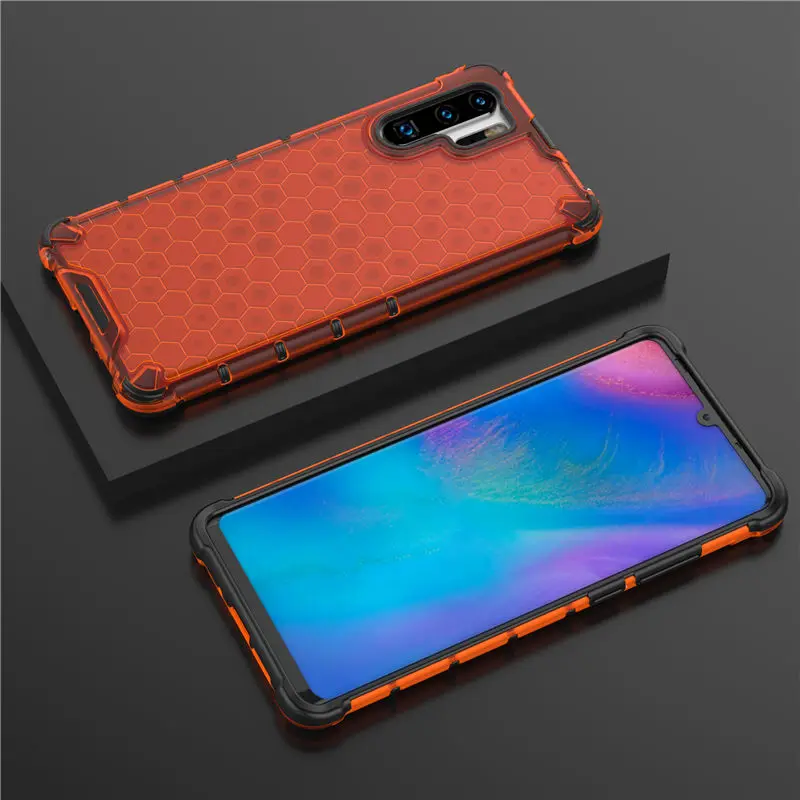 50 шт./партия Гибридный ТПУ+ PC сотовый узор задняя крышка для телефона huawei mate 30 Pro P30 Lite Nova 4E противоударный чехол