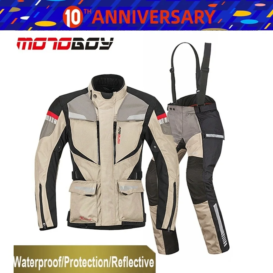 Cuber Motorcycle Jacket For Men Textile Motorbike Jacket Cordura Racing Biker Riding CE Armored Waterproof All-Weather