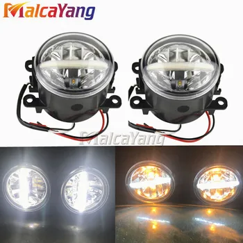 

2 Pieces Car Front Fog light LED Halo Ring Angel Eye Daytime Running Lamp DRL 12V For Nissan Leaf 2011 2012 2013 2014 2015