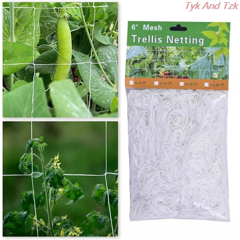 Plant Trellis Netting Heavy-Duty Polyester Plant Support Vine Climbing Hydroponics Garden Net Accessories Multi Use Ganden Tools