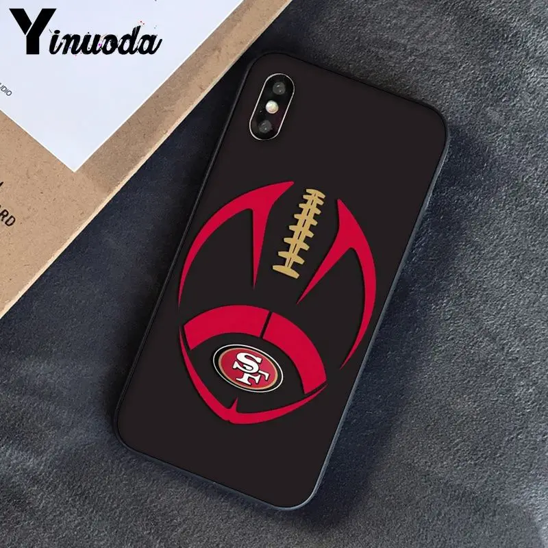 Yinuoda San Francisco 49ers DIY роскошный высококачественный защитный чехол для iPhone 8 7 6 6S Plus 5 5S SE XR X XS MAX Coque 11 11pro max