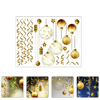 

Christmas Ball Glass Stickers DIY Window Stickers Shop Display Store Decals