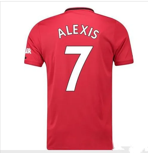 Футбольная Джерси LINGARD RASHFORD MARTIAL POGBA ALEXIS FRED футболка для взрослых LUKAKU 19/20 футболка для футбола - Цвет: shirt