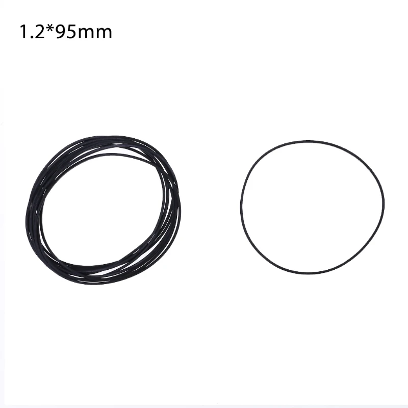 10Pcs Drive Square Belts Rubber DVD Cassette Tape Recorder Turntable Strap 1.2mm 