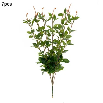 

Artificial Foliage Plant Leaves Fake Greenery Branch Silk Leaf Simulation Green Plant Foliage for Home Garden Decoration