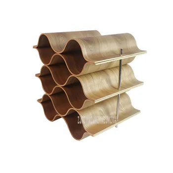 

New Wooden Red Wine Rack 5/8 Bottle Mount Holder Solid Wood Bottle Display Rack Grape Wine Shelf Exhibition Organizer