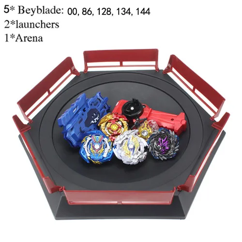 Beyblade Burst Bey Blade игрушка из металла Funsion Bayblade набор коробка для хранения с ручкой пусковая установка игрушки арена для Childr - Цвет: 5pcs launcher arena