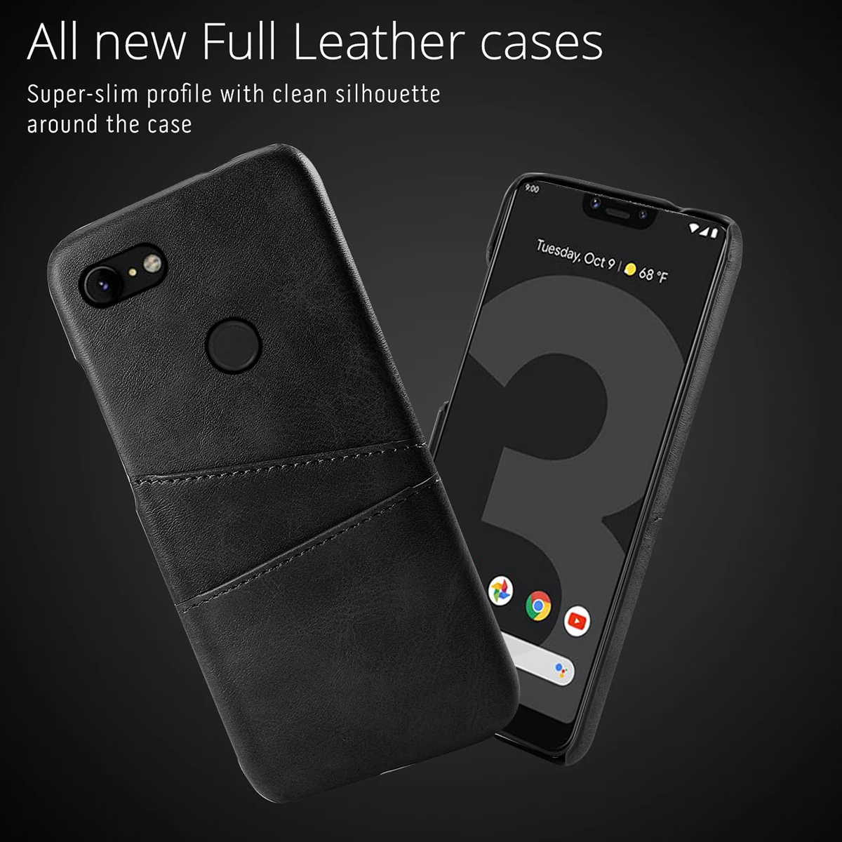 Для Google Pixel 3 3 XL 2 2 XL чехол в ретро-стиле до середины икры зерна из искусственной кожи тонкий компьютер жесткий чехол для Google Pixel 3A 3A XL 4 чехол держатель для карт