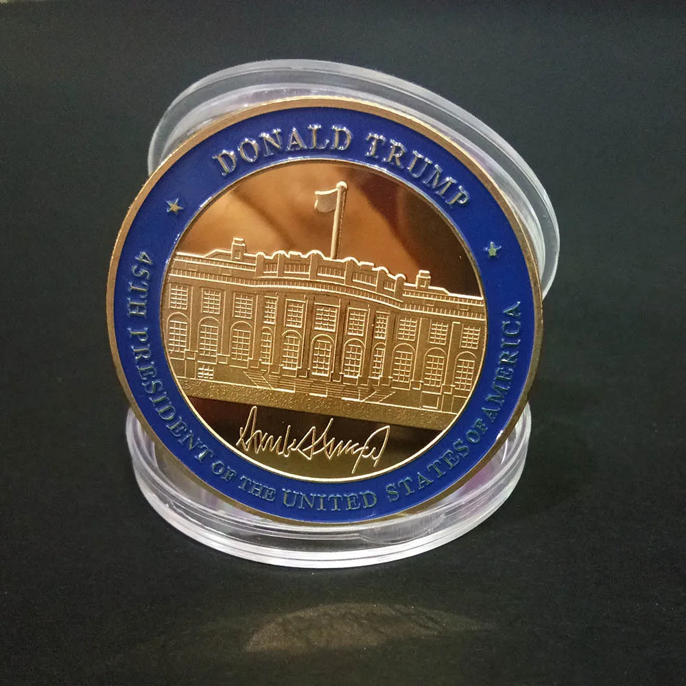 US 45th President Donald Trump Commemorative Coin  Collection Gifts Souvenir DFC 