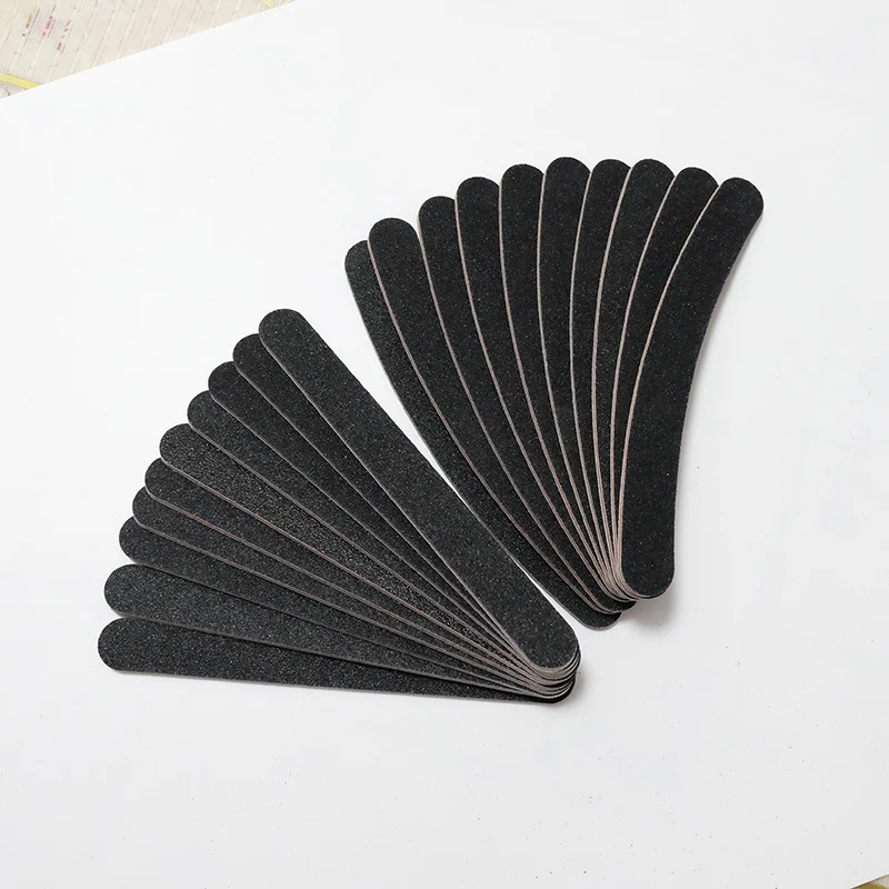 3/5/10pcs Grit Black Nail Sanding Buffers - Professional Manicure Tools