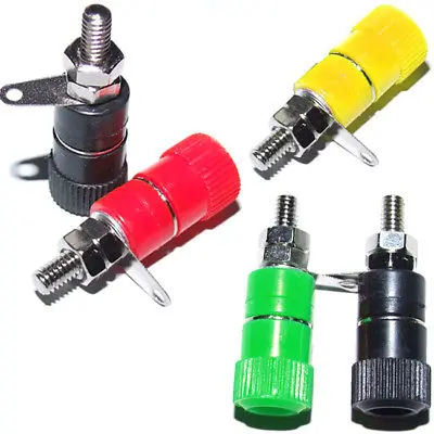

DHL/EMS 20 sets 16PC 4 color Binding Post Speaker cable for Banana plug-A8