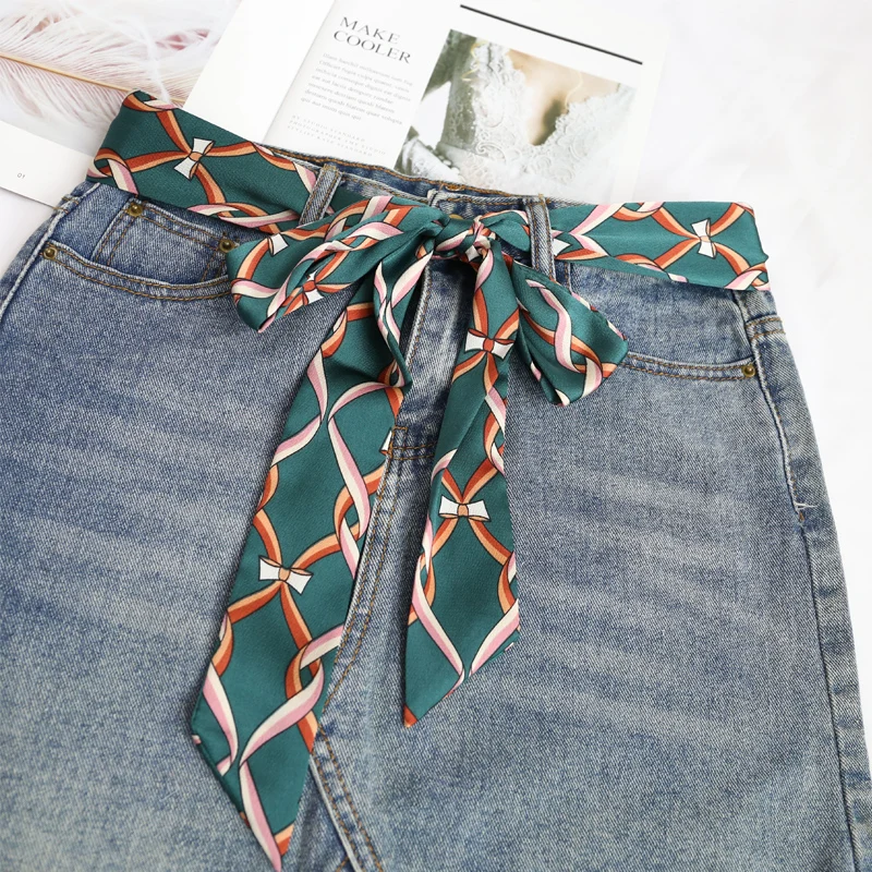 5X200CM Ladies Dress Belt Scarves Waistband Street Snap Fashion Narrow ...
