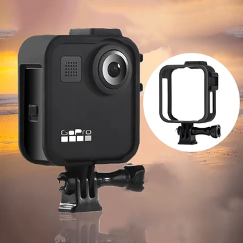 

Panoramic Sports Camera External Fill Light Microphone Plastic Protective Frame for GoPro MAX Action Camera Cases Accessories