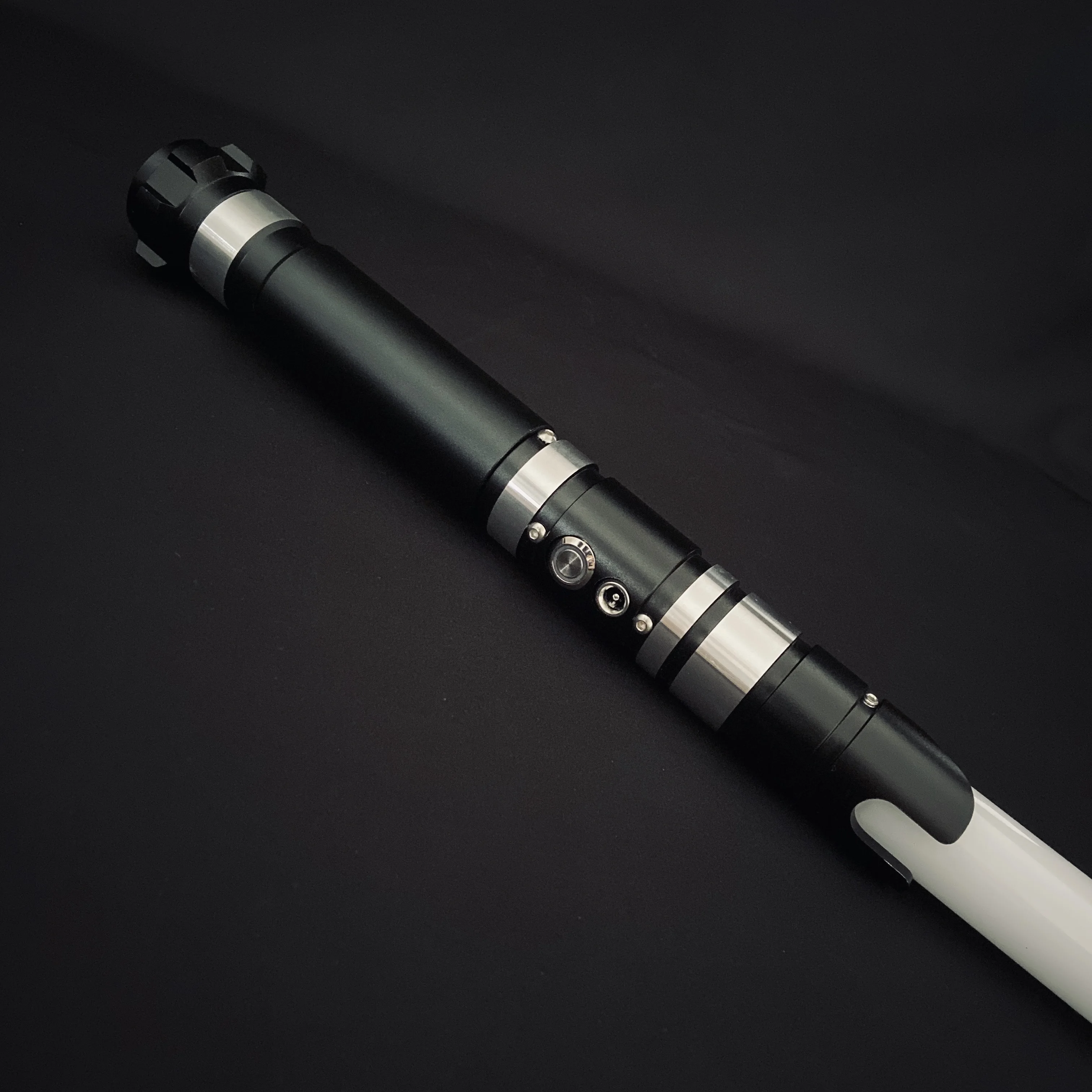 Sable de luz TXQsaber RGB de 1 pulgada, hoja de vaciado FX sable de luz con sonido y luz LED, mango de Metal de juguete para niños - 5