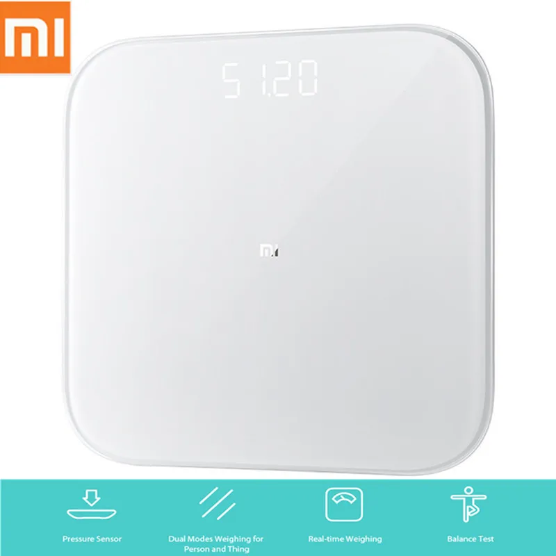 

2019 New Xiaomi Mi Scale 2 Smart Body Fat Scale Weight Scale 2 Bluetooth 5.0 APP Monitor LED Display Body Composition Scale