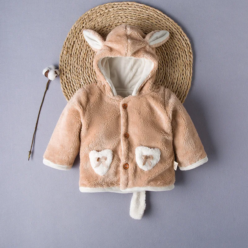 

Childrenswear New Style Autumn And Winter Girls BOY'S Coat Berber Fleece Cotton-padded Clothes Tops Berber Fleece Warm Cotton-pa