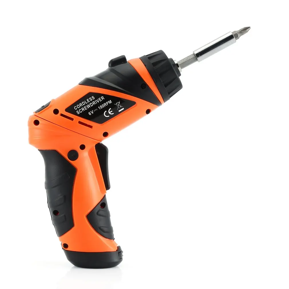 X-power 6V Cordless Electric Screwdriver Bits kit with LED Lighting Wireless Screw Power Driver Drill Power Tools