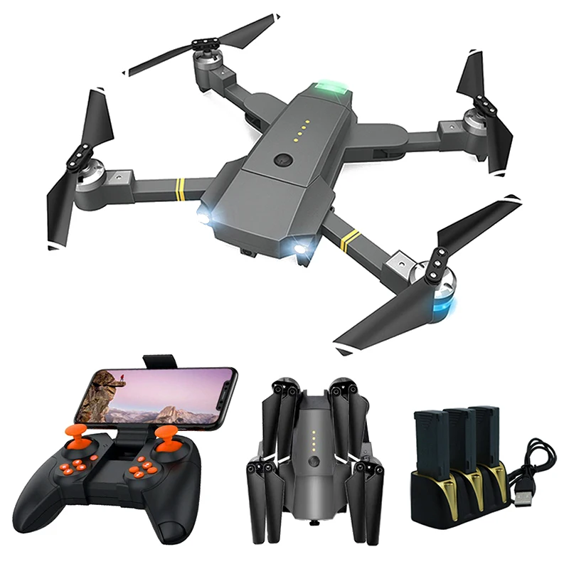 Gloabl Drone Quadrocopter with Camera Wide Angle HD 1080PHight Hold Mode Foldable RC Drone X Pro RTF WIFI FPV Dron Gift VS E58