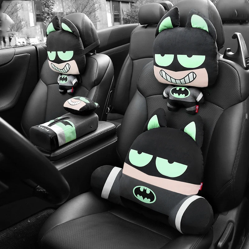 Автомобильное сиденье поясничная подушка для поддержки 3D мультфильм супер герой
