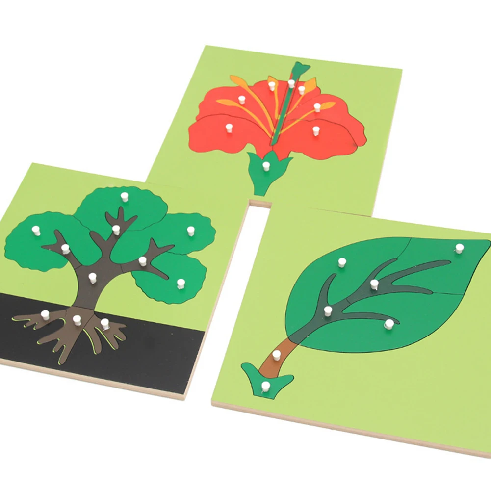 Цветок насекомое головоломка деревянная панель головоломка развивающая игрушка Обучающие приспособления для обучения детей воображение