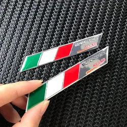 Italian Flag 3D Metal Emblem Badge for Cars and Motorcycles (Set of 2) (2PCS C)