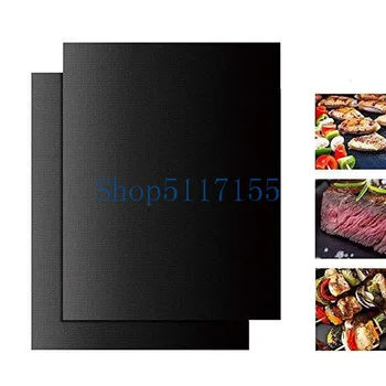 

by dhl 100 pcs BBQ Grill Mats barbecue pad Reusable NON-Stick Surface Hot Plate Mat Baking Easy Clean Grilling