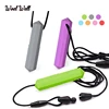 Gem Silicone Teethers Crystal Chew Necklace Sensory Pandent Chewing Toy for Kids Boys Girls Autism 5