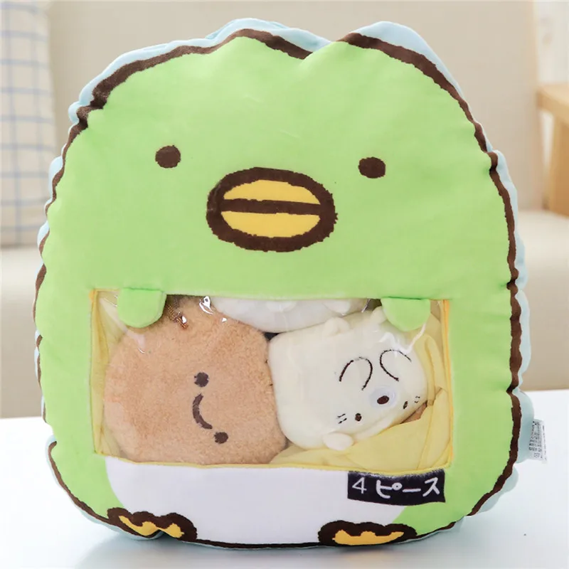 Целая сумка Sumikko Gurashi, мягкие плюшевые игрушки, милая аниме Подушка для спины, подарок для игрушки для девушки для украшения детской комнаты - Color: 6