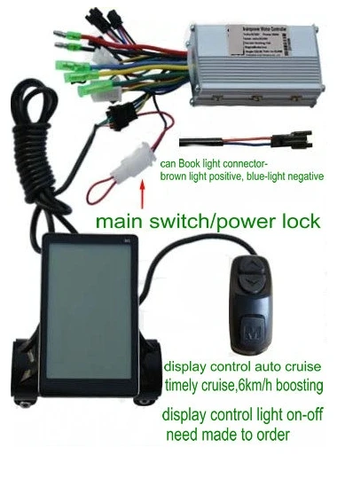24 V/36 V/48/60 V 250 W/350 W бесщеточный контроллер Батарея Скорость ЖК-дисплей инструмент для MTB электронной велосипед Скутер