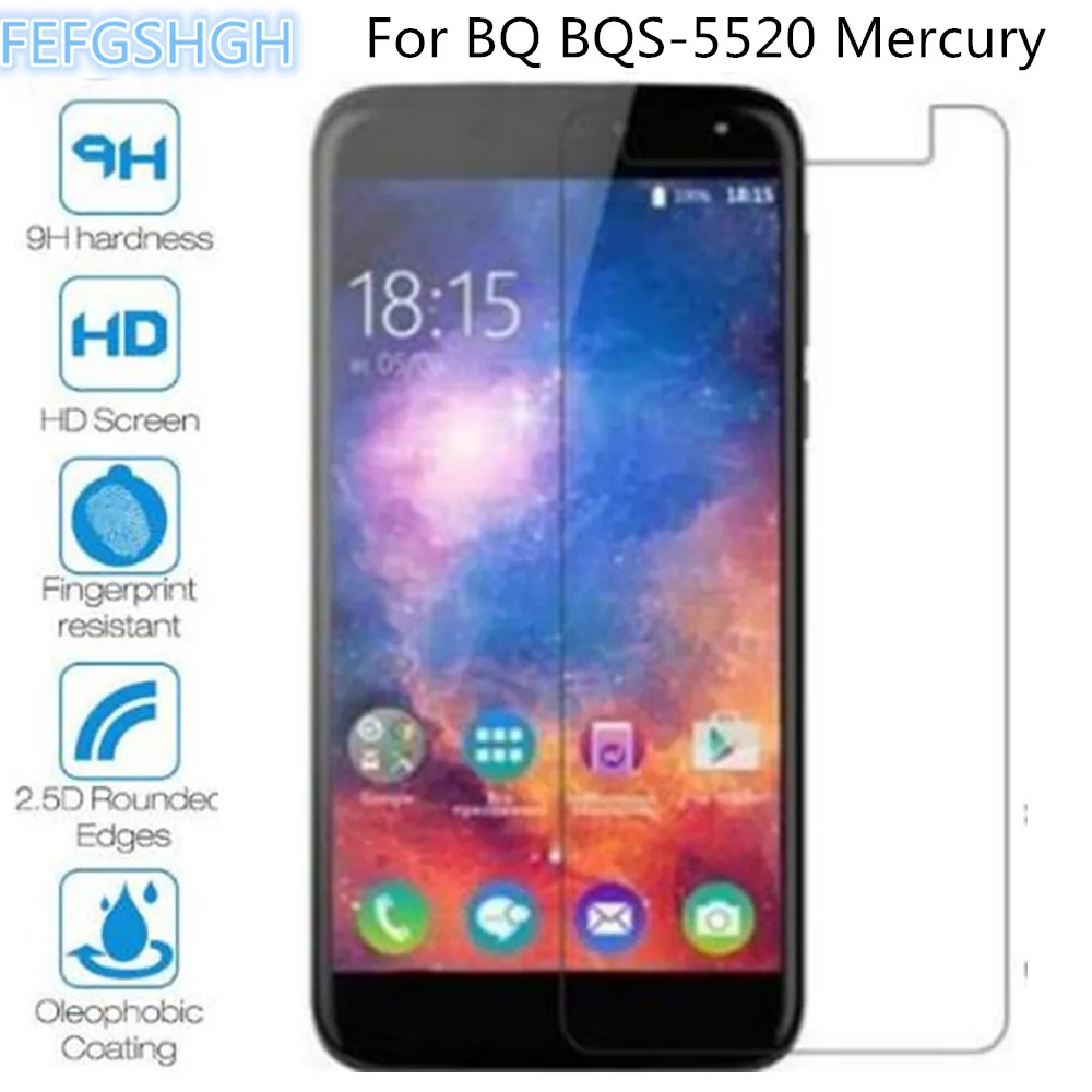 

2.5D Tempered Glass For BQ BQS-5520 Mercury Explosion Proof Screen Protector For BQ BQS-5520 Mercury Protective Film Glass
