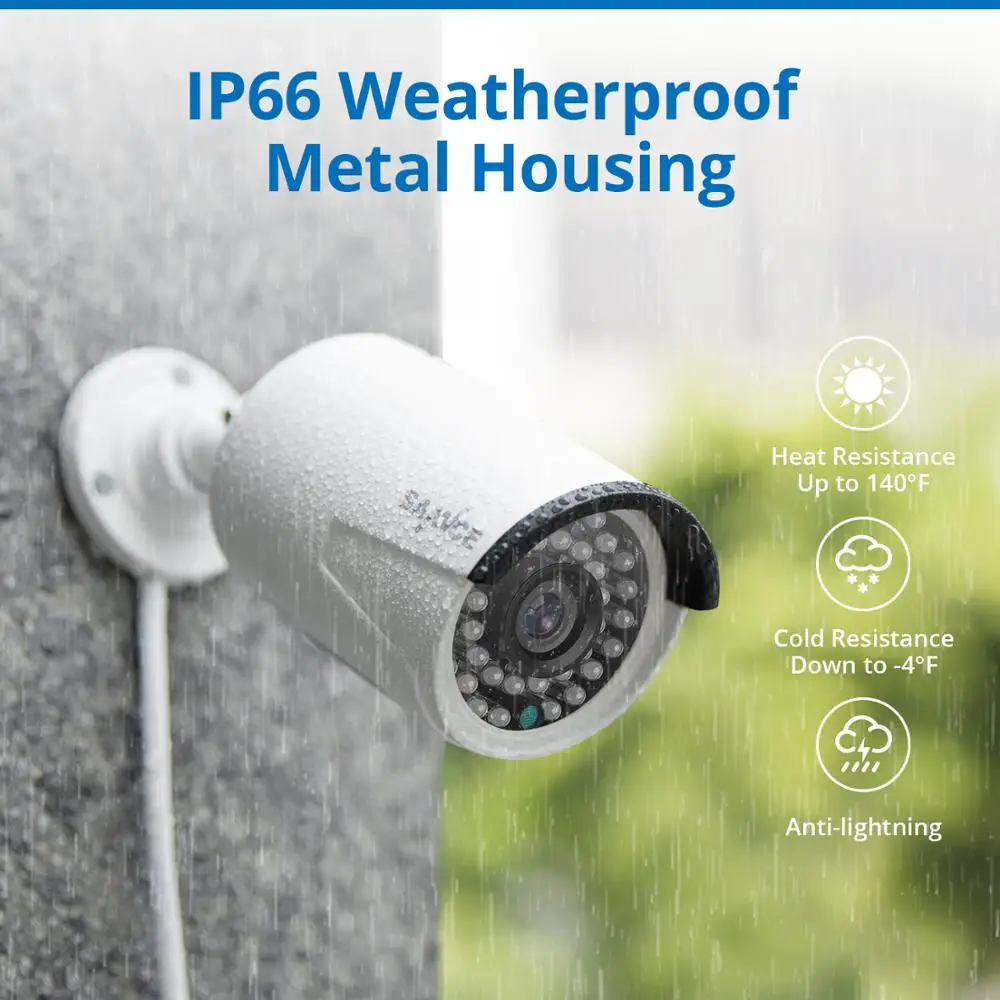  Sistema SANNCE N48PBE 5MP sistema 8ch PoE NVR seguridad CCTV 4/6/8 piezas bala exterior 1080P cámar