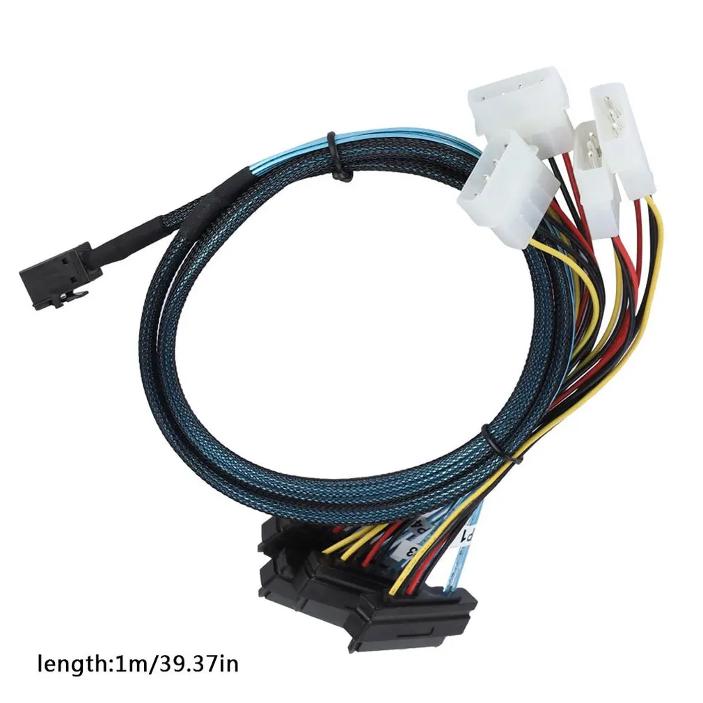 Sff-8643 к 4Sas 29P+ 15P Sata жесткий диск сервер передачи данных