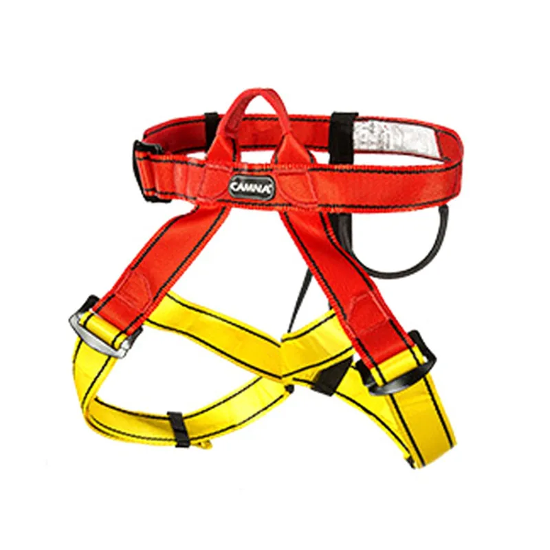 Climbing Harness Safety Belt wear resistance Adjustable Durable Waist Support Belts Survival Equipments - Цвет: Красный
