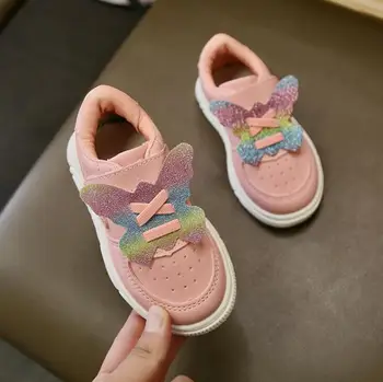 

Child Casual Shoes Girls Butterfly Soft Shoes Baby Sport Shoes Children Brand Soft Kids Sneakers
