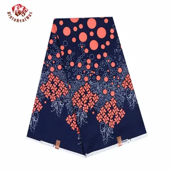 

2020 African Wax Polyester Wax Fabric Cheapest Wholesale High Quality Ankara African Wax Print Fabric FP6067