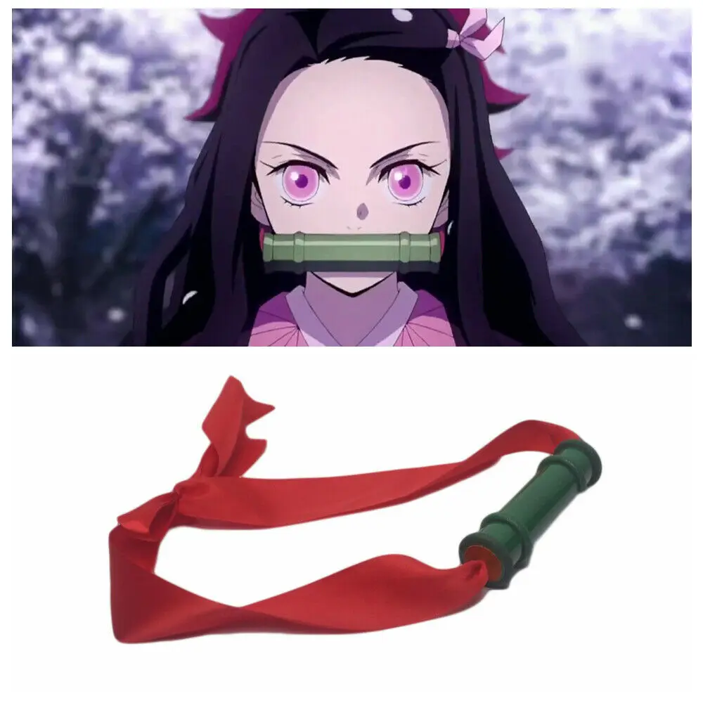 Demon Slayer Kimetsu no Yaiba Kamado Nezuko бамбуковая трубка реквизит косплей подарок костюм аксессуар