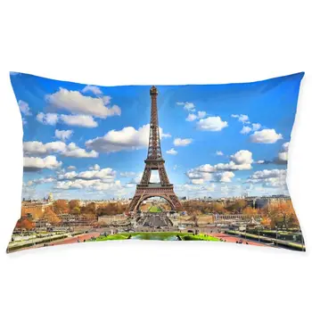 

eiffel tower Fashionable pillowcase and rectangular decorative pillowcase 20 "x30"