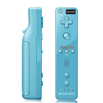 

2 in 1 Motion Plus Remote Controller For Wii mote Remote Controller For Nintendo Wii White/ Black/ Blue/ Pink/ Red