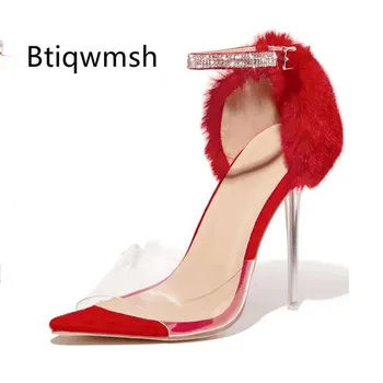 

2020 Chic Design Gladiator Sandals Woman Peep Toe Rhinestone Ankle Strap Crystal Strange High Heel Shoes Women Sexy Party Shoes