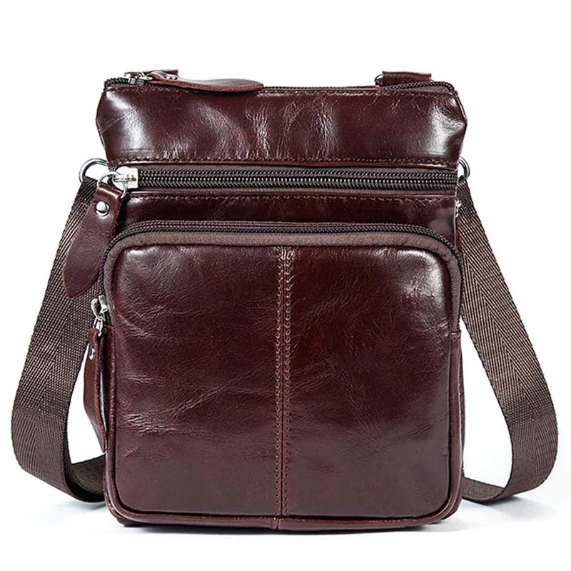 Бренд GO-LUCK, Мужская мини сумка на плечо из натуральной кожи, мужские сумки-мессенджеры из воловьей кожи, повседневный чехол-кошелек для мобильного телефона, чехол - Цвет: Burgundy
