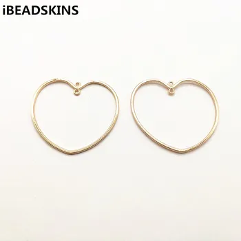 

New arrival! 44x41mm 100pcs hearts shape charm for stud earrings,earrings accessories,Earring parts hand Made earring making