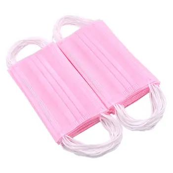 

Mascarilla negra Fast Delivery Black Pink Face Mask filter Disposable 마스크 3-Laye Mouth Masks mascarillas con filtro