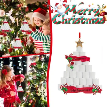 

2020 DIY Personalized Family Paper Ornament New year decorations Decorating Christmas Tree Ornament рождественские украшения